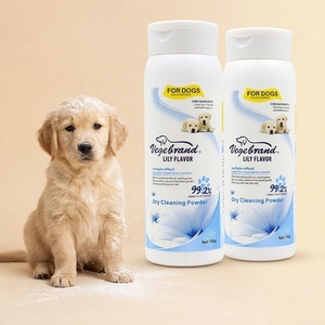 Polvo de Limpieza en Seco para Mascotas de 150 ml, Champú sin Agua para Conejos, Gatos y Perros, Fórmula de Almidón de Maíz, Polvo Desodorante para el Baño - Product Image 1