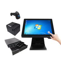 Nueva Terminal Punto de Venta Todo en Uno con Pantalla Táctil de 15 Pulgadas, Caja Registradora, Intel I3, 2GB+32GB, NFC/Wi-Fi, Sistema Operativo Android, Escáner e Impresora