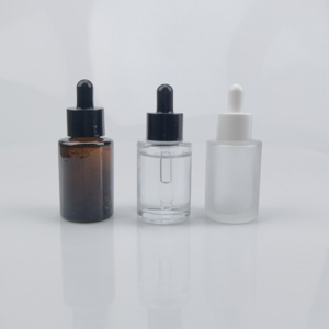 Botella de Vidrio con Gotero de Alta Calidad al por Mayor, 20ml 30ml 50ml, Hombro Plano, Ámbar Esmerilado, Transparente, para Aceite Esencial - Product Image 4