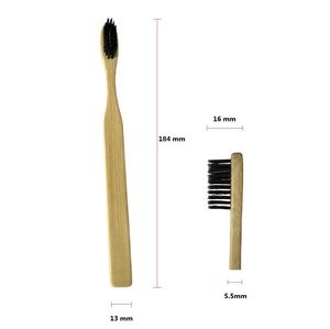 Brosse à Dents Écologique en Bambou Naturel pour Soin Buccal avec Poils en Nylon - Product Image 6