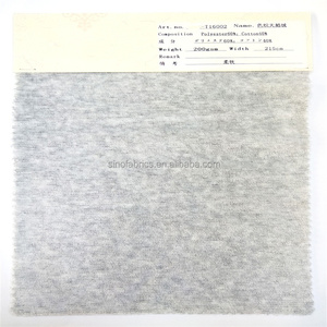 Kain Flanel Serge Twill Ganda 32*21 100% Katun Disikat, Benang Melange Abu-abu, Pewarnaan Benang Bergaris untuk Selimut Bayi, Kain Lembut Pra-Susut - Product Image 5