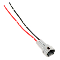 Connecteur automobile étanche Jepart DJ7026-2-11 2 broches pré-câblé, boîtier plastique basse consommation, fiche de faisceau de câblage automobile