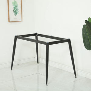 قواعد طاولة صناعية حديثة للمطاعم أرجل مربعة من الفولاذ الزهر إطارات من الحديد الزهر لطاولة الطعام قواعد طاولة معدنية لتناول الطعام - Product Image 1