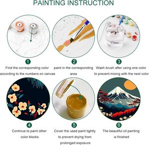 <span class=keywords><strong>Pintura</strong></span> al por mayor por números paisaje japonés sobre lienzo <span class=keywords><strong>pintura</strong></span> DIY <span class=keywords><strong>pintura</strong></span> dibujo arte regalo - Product Image 5