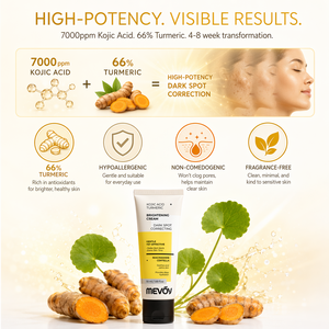 <span class=keywords><strong>Crema</strong></span> Schiarente con Acido Kojico e Curcuma 66% a Marchio Privato, Correttore per Macchie Scure con Niacinamide e Centella, Non Comedogenica, <span class=keywords><strong>Crema</strong></span> Viso - Product Image 5