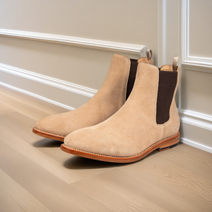 Botas Chelsea para <span class=keywords><strong>Hombre</strong></span>, Zapatos de Cuero Británico con Acabado Satinado - Product Image 1