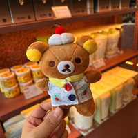 Porte-clés en peluche Rilakkuma Chef Pâtissier en gros – Adorable pendentif en peluche de dessin animé – Cadeau idéal pour les meilleurs amis et les couples