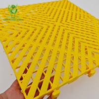 Azulejo de piso de garaje entrelazado de PVC PP modular industrial para suelo de plástico antideslizante de almacén para taller