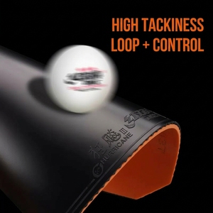 DHS NEO Hurricane 3 Provincial Team Professional 37 Caoutchouc <span class=keywords><strong>de</strong></span> <span class=keywords><strong>tennis</strong></span> <span class=keywords><strong>de</strong></span> <span class=keywords><strong>table</strong></span> souple et collant avec éponge orange, approuvé ITTF - Product Image 4