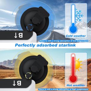 Soporte de ventosa para Starlink Mini, para ventana delantera, trasera o techo solar, kit universal de montaje en techo para vehículos recreativos, barcos y viajes por carretera - Product Image 4