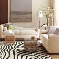 Tapis décoratif en fausse fourrure, accessoire vintage à imprimés d'animaux, effet d'illusion de vortex, antidérapant