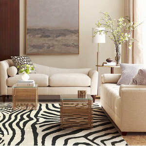 <span class=keywords><strong>Tappeto</strong></span> in pelliccia sintetica decorativo per la casa con stampa animalier runner zebra pattern <span class=keywords><strong>tappeto</strong></span> vintage <span class=keywords><strong>tappeto</strong></span> antiscivolo vortex illusion - Product Image 5