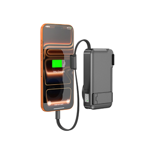 Cargador Portátil de 10000 mAh, Carga Rápida Inalámbrica, Banco de Energía Magnético USB con Cables Integrados para Teléfono y <span class=keywords><strong>Reloj</strong></span> - Product Image 4