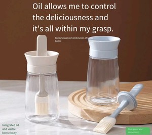 Long Handle Silicone Oil <b>Brush</b> Integrated Oil <b>Bottle</b> High Temperature Resistant Food Grade Reusable Baking - Product Image 5