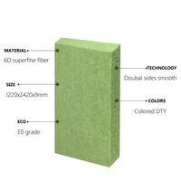 Panneau acoustique PET 24 mm, feutre haute densité, panneau absorbant le son pour murs et plafonds, double face lisse, écologique