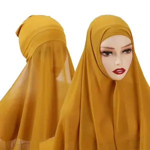 新款素色时尚25色皱纹棉巴拉克拉瓦多用途女性非洲穆斯林头巾围巾和女士披肩