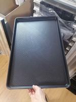 Plateau de cuisson pour boulangerie argent/marron 60x40cm pour baguettes et fours à sole