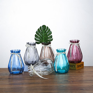 Commercio all'ingrosso Della Decorazione di Primo Piano Dots Colourful Del Fiore Vaso di Bottiglia di Vetro - Product Image 2