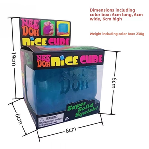 Giocattoli Antistress Sensoriali, Cubo Needoh al Gusto di Maltose, Cubo Morbido 5,5cm in Gomma a Lenta Risalita, Giocattoli Squishy in Scatola - Product Image 6