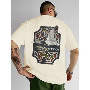 T-shirt unisexe de luxe en coton épais 100 % de haute qualité, coupe ample, personnalisable avec logo, t-shirt vierge oversize pour homme - Product Image 1