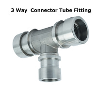 Conector en T Hidráulico de 3 Vías de 3/4 Pulgadas YOD Personalizado, Conexión Rápida, para Mangueras, Tuberías NPT/BSP