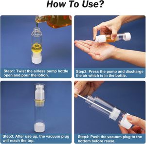Factory Custom <b>Empty</b> 15ml 30ml 50ml 80ml 120ml AS/PP Cream Skincare Airless Pump <b>Bottle</b> Made <b>Plastic</b> Shampoo Cosmetics Packaging - Product Image 6