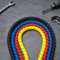 Enrouleur de câble en spirale en PP pour la protection des câblages de vélos électriques et de trottinettes, utilisation robuste et durable, tailles personnalisées selon les exigences du client
