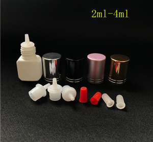 HDPE Nhựa Rỗng Lông Mi Keo Chai 2Ml-15Ml Công Suất Vít Cap Matte Kết Thúc Vuông/Vòng Hình Dạng Trang Điểm Nước Bao Bì Logo - Product Image 4