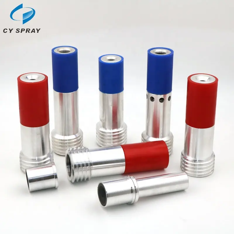 Boron Carbide Silicon Carbide Sand Blasting Venturi Nozzles With Jacket For Cleaning The Surface