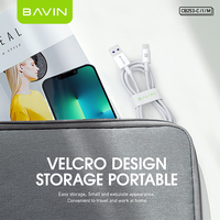 Câble de charge rapide et de données Micro USB Type C pour téléphone portable, 1m, 1.2m, 2m, TPE, prix de gros usine Bavin, CB253