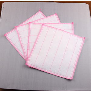 Paño de Cocina de Gasa de Algodón de 5 Capas, Paño de Limpieza Grueso y Absorbente con Diseño de Rayas Rectangulares - Product Image 2