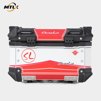 Fabricant chinois MTLX X7 36L, coffre de moto en alliage d'aluminium, étanche, rangement pour casque, bagages arrière pour scooter