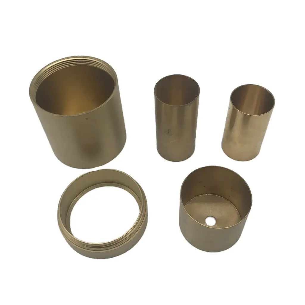CNC & Micro Machining Brass Lamp Base and Socket Rapid Prototyping Drilling & Broaching Components