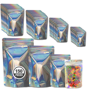 Custom Printed Resealable 3.5g 7g 14g Cali Zipper Pouches Smell Proof Exotic Die Cut <b>Zip</b> Mylar <b>Bags</b> with Window - Product Image 1