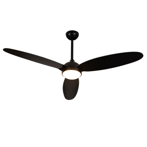 Ventilador de Techo LED Moderno con 3 Aspas Curvas de ABS Mate para Dormitorio, Sala de Estar, Comedor y Hogares Contemporáneos - Product Image 4