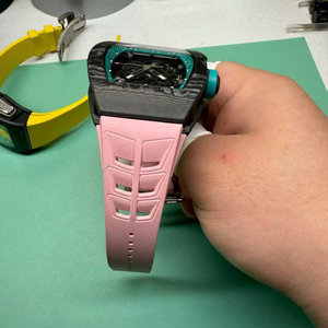 High-quality Carbon Fiber <b>Skeleton</b> <b>Automatic</b> <b>Watch</b> With Colorful Rubber Strap - Product Image 6