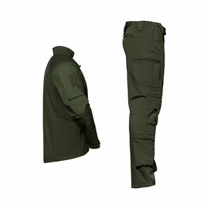 Chemise et <span class=keywords><strong>pantalon</strong></span> de combat A7, uniforme durable, combinaison d'entraînement élastique camouflage vert olive - Product Image 6