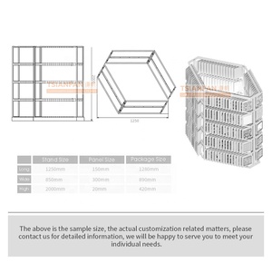 Sáng tạo phiến đá cẩm thạch lưu trữ a-khung phòng tắm Gạch Mosaic tường Rack hiển thị - Product Image 6