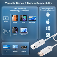 Transmisor HDMI Inalámbrico, Cable Extensor Inalámbrico 4K1080P, Kit de Transmisor y Receptor Inalámbrico, Transferencia de Video y Audio HD a Proyector