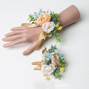 <span class=keywords><strong>2</strong></span> браслета из искусственного атласа и ткани - Product Image 2