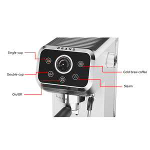Máquina de Café Espresso y Cappuccino 3 en 1 con Botones Programables, Cuerpo de Acero Inoxidable, Capacidad de Agua de 1.3L, Alto Rendimiento para el Hogar - Product Image 2