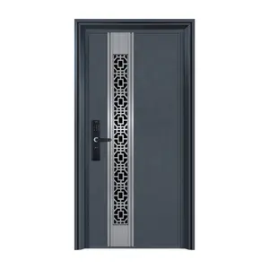 House Villa Exterior Security Front Entry Doors Design Modern Main Entrance Metal Stainless Steel Door