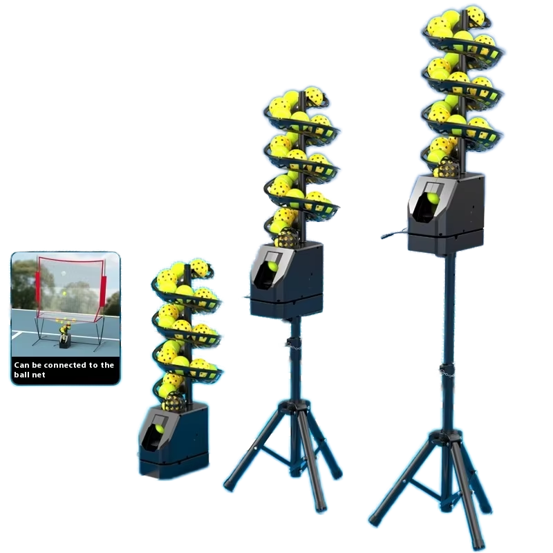 LUSPEED T-A Durable Pickleball Tennis Serving Machine with Catch Net for Training and Outdoor Entertainment
