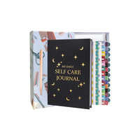 Vente en gros de carnet de notes en lin avec couverture rigide pour femme, agenda personnalisé sans date pour affirmation quotidienne de l'amour de soi