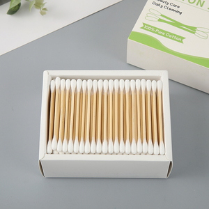 <span class=keywords><strong>Coton</strong></span>-tiges sans droits de douane 200 pièces, bâtonnets en bambou avec boîte en papier blanc - Product Image 3