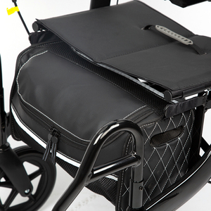 รถเข็นไฟฟ้าแบบพับได้ น้ำหนักเบา ทำจากอลูมิเนียม ใช้ได้ทั้งแบบเดินและแบบรถเข็น 2 in 1 สำหรับผู้สูงอายุ ใช้ได้ทั้งในบ้านและนอกบ้าน - Product Image 6