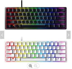 Razer Huntsman Mini Clicky/Linear schalter 61 Tasten Tragbare Gaming-Tastaturen Layout 60% mit optischen Doubleshot-PBT-Tasten kappen