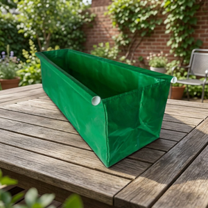 Bolsa de jardín reutilizable de alta calidad, estilo rústico, 40x40x100cm, grande, de HDPE, resistente a los rayos UV, para plantas y bordes de jardín. - Product Image 1