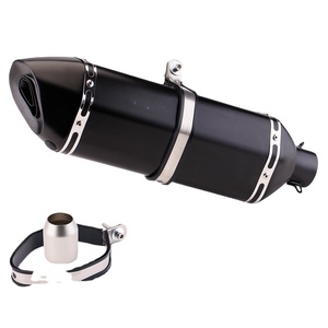 Motorcycle Modification Large Hexagonal Carbon Fiber Exhaust <b>Pipe</b> Suitable for Hurricane 302, NINJA400, and KAYUE 321 - Product Image 1