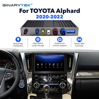 Modul Antarmuka Video Android CarPlay 8+128G, Peningkatan Layar OEM, Kotak Multimedia untuk Toyota Alphard dan Vellfire 2020-2022